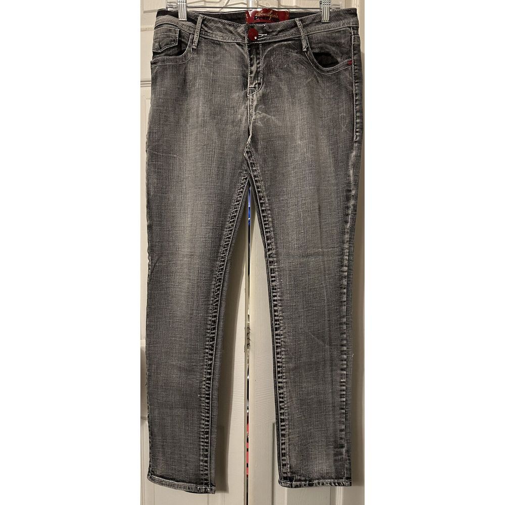 Southpole Premium‎  Jeans Womens 13 Juniors Embroidered Heart Pockets